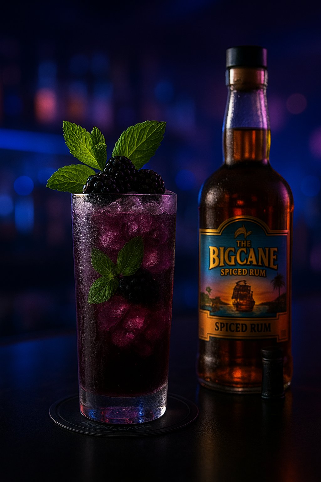 Midnight Mojito Cocktail